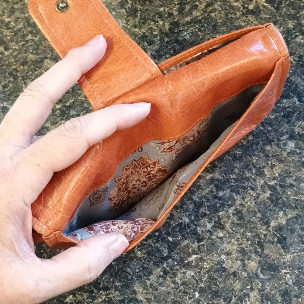 Hobo Brown Leather Wristlet Wallet - Picture 4 of 11